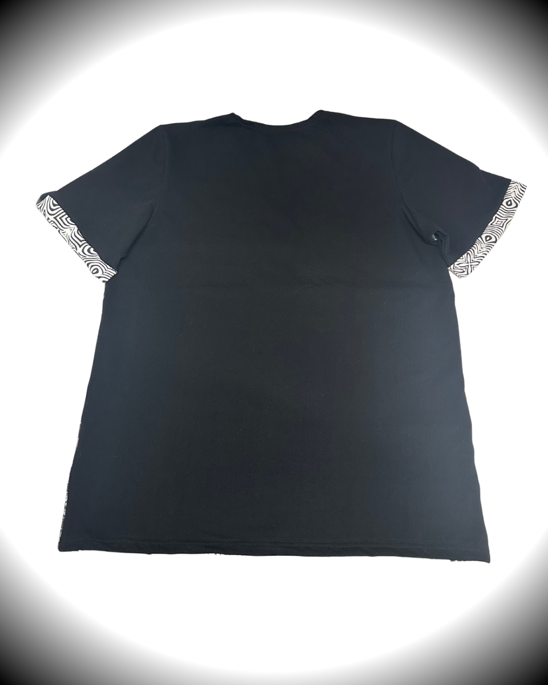 B&W (XL) Patchwork Tipper T-Shirt - TeraFractal