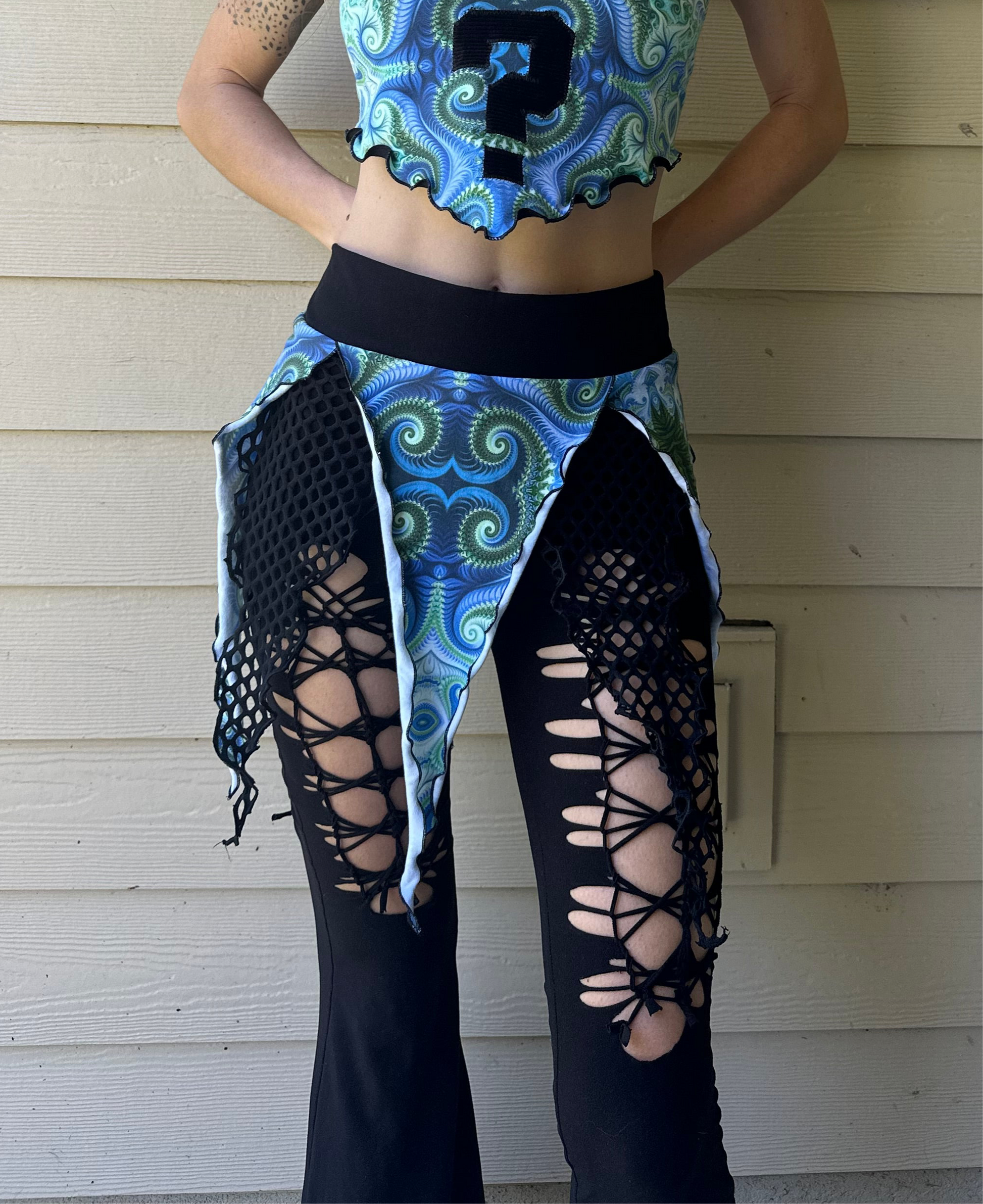 Algae (L/XL) Pixie Skirt - TeraFractal