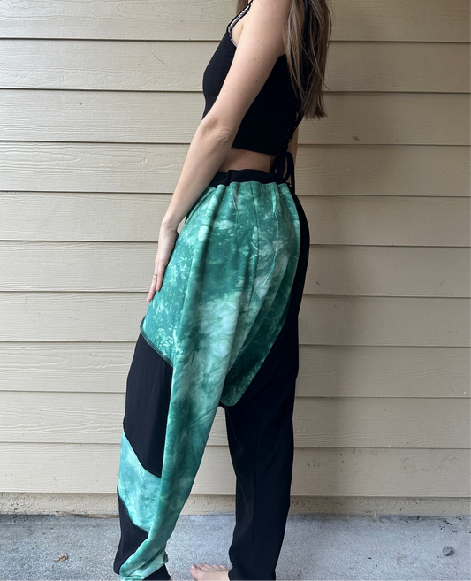 Tie Dye Teal Harems (XS-3X) - TeraFractal