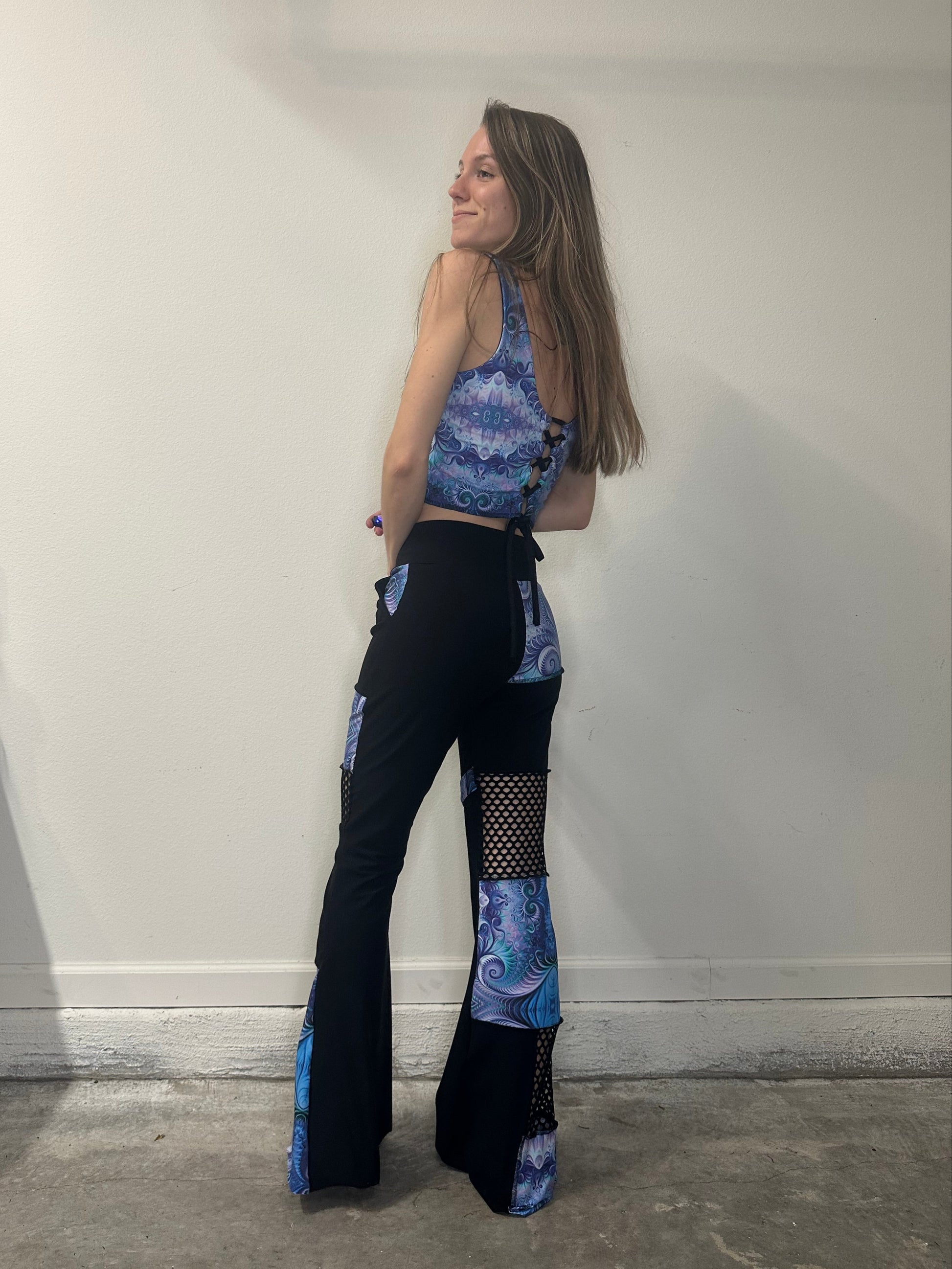 Frequency (L) Flare Pants - TeraFractal