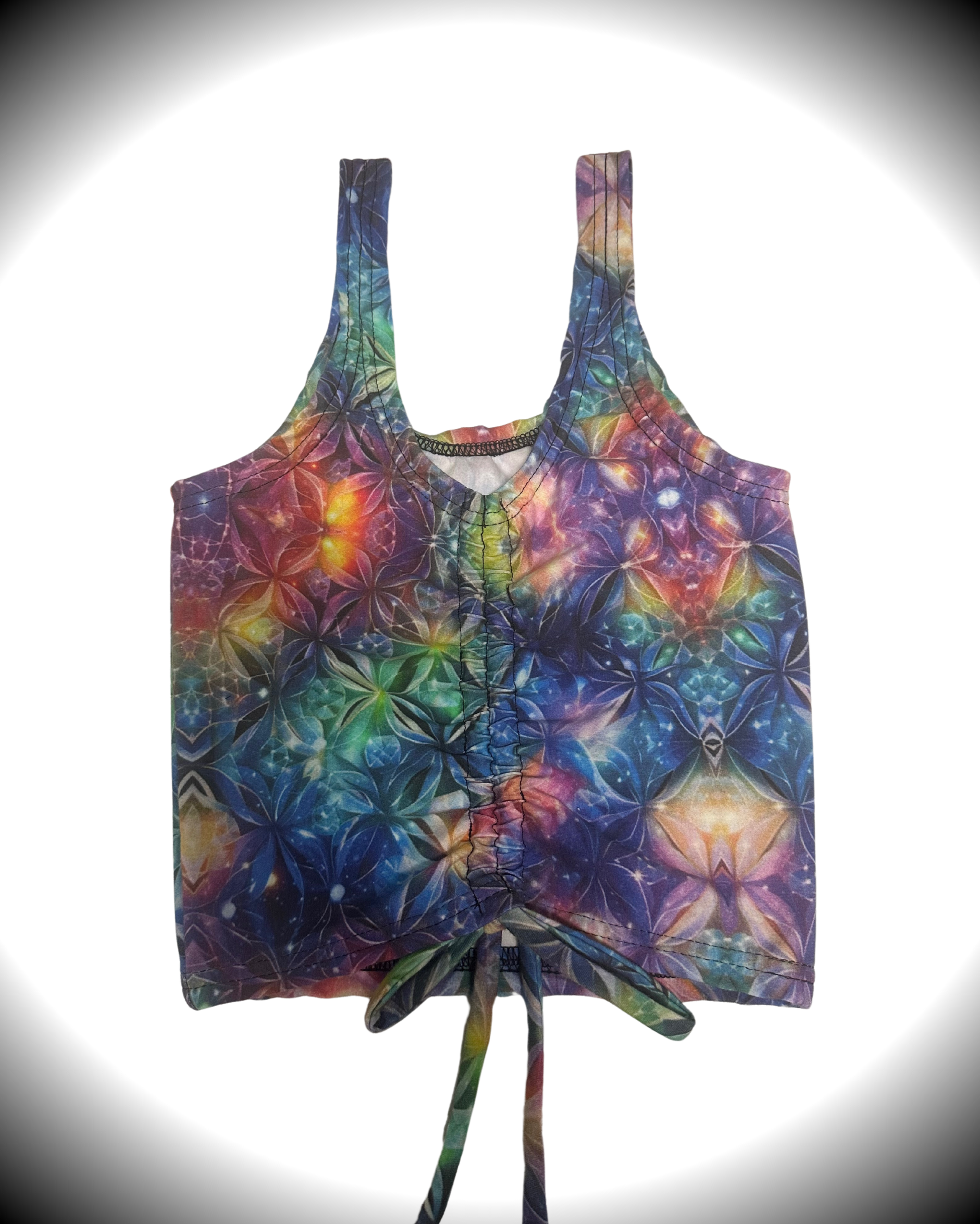 Flower of Life (XS) Cinch Tank Top - TeraFractal