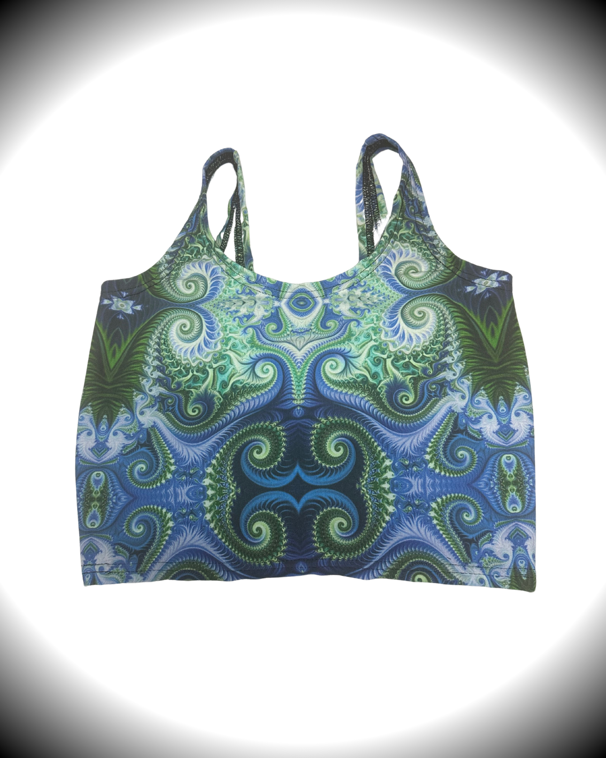 Algae (XL) Cinch Tank Top - TeraFractal