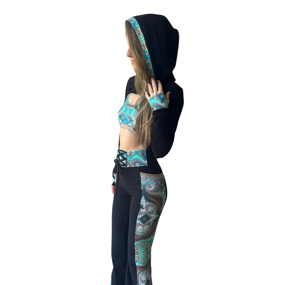 Sea Siren (M) Hooded Shrug - TeraFractal