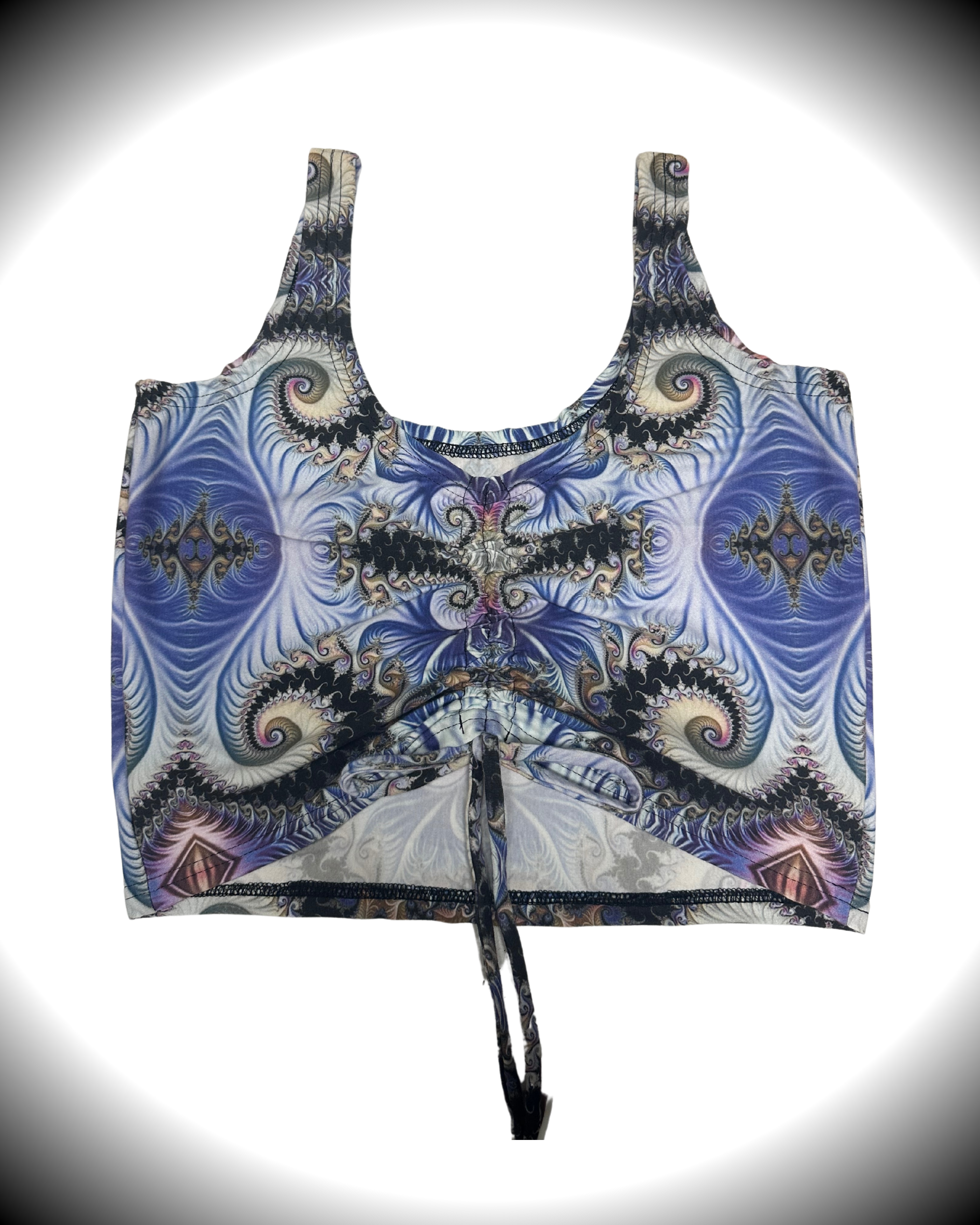 Orchid (2XL) Cinch Tank Top - TeraFractal