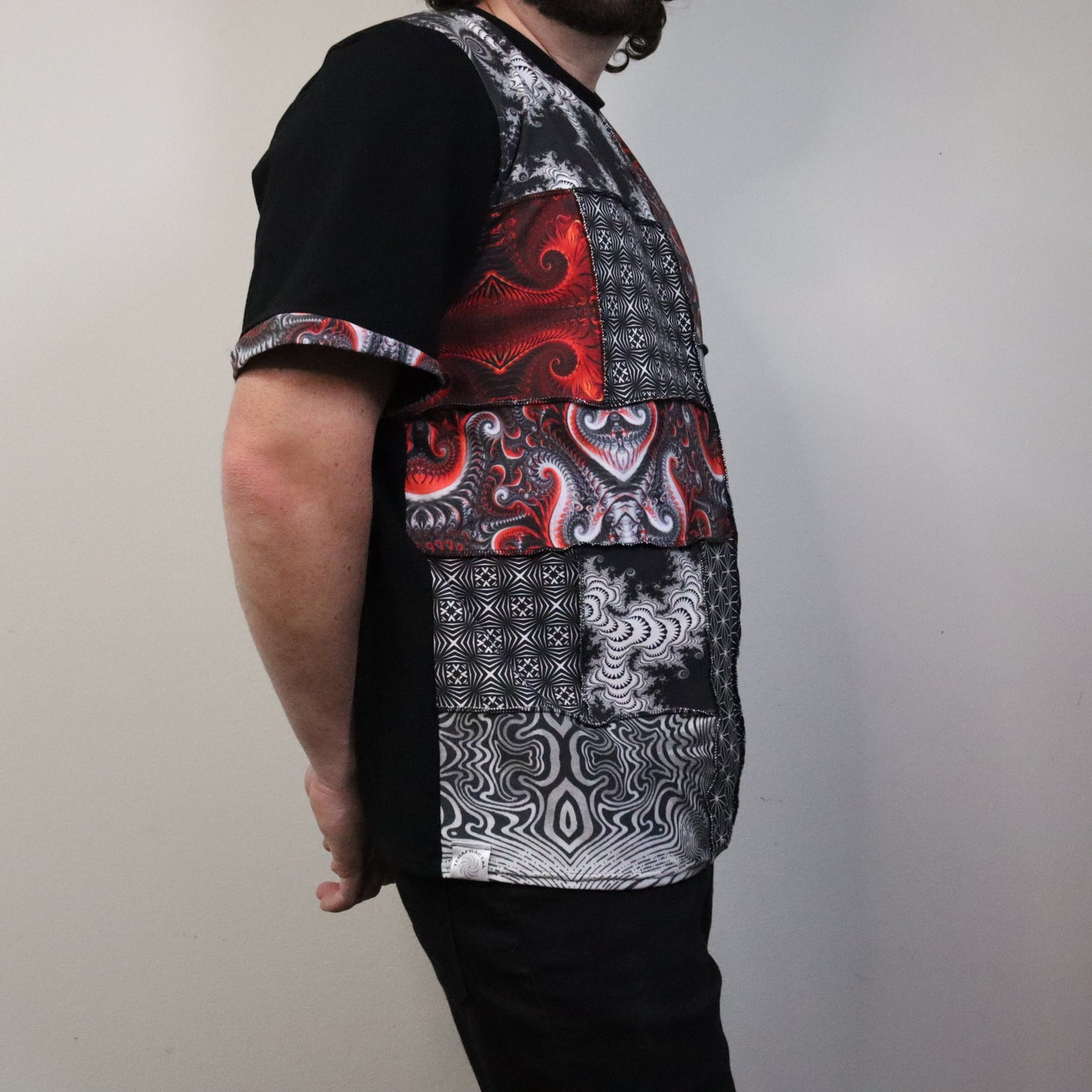 Devised XL Patchwork Tee - Unisex Tipper Edition - TeraFractal