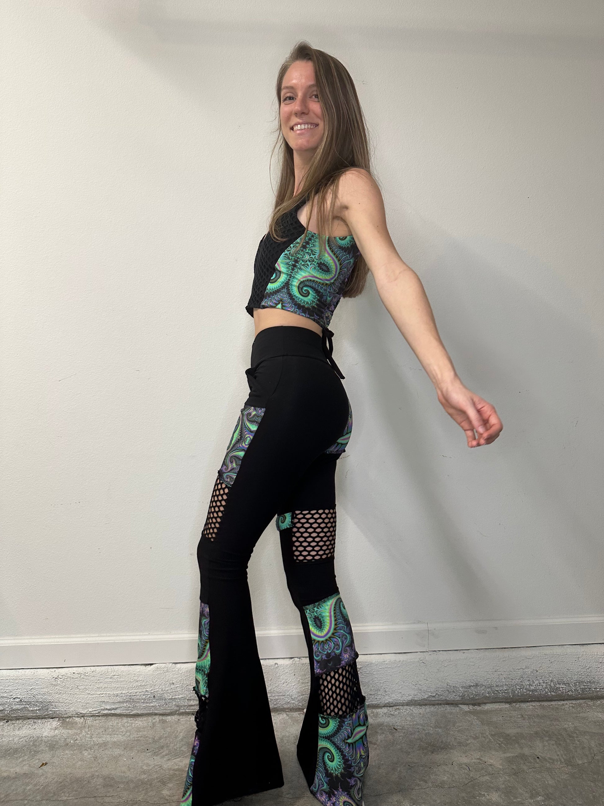 Electric (S) Flare Pants - TeraFractal