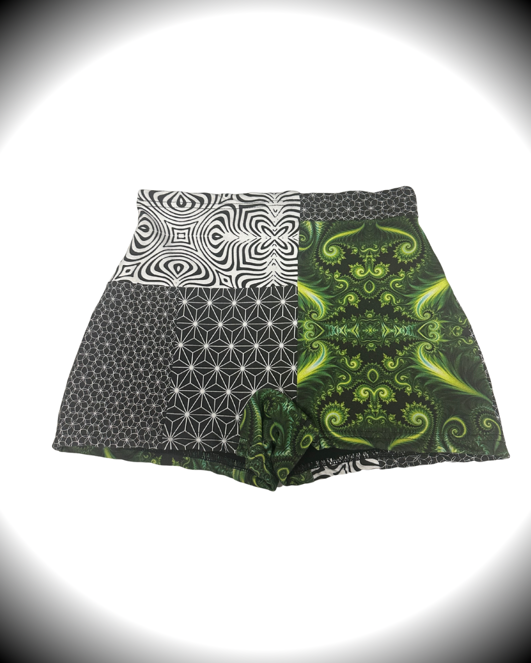 Swampsta (M) Patchwork Shorts - TeraFractal