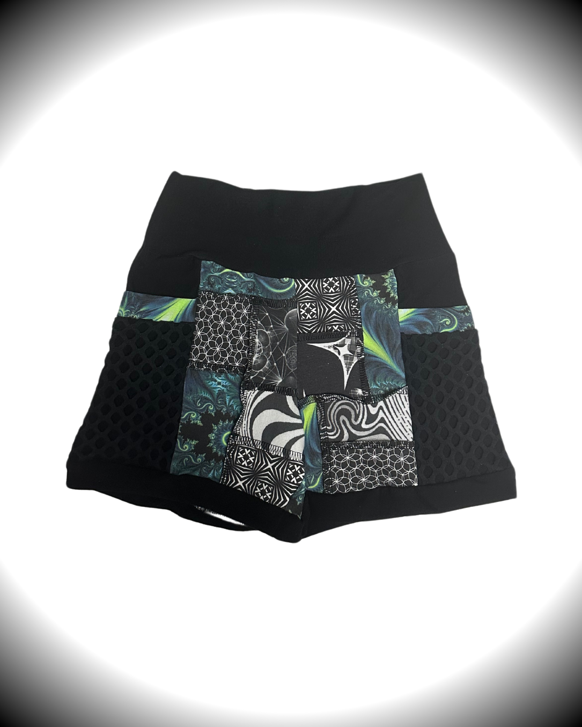 Vexel (S) Patchwork Shorts - TeraFractal