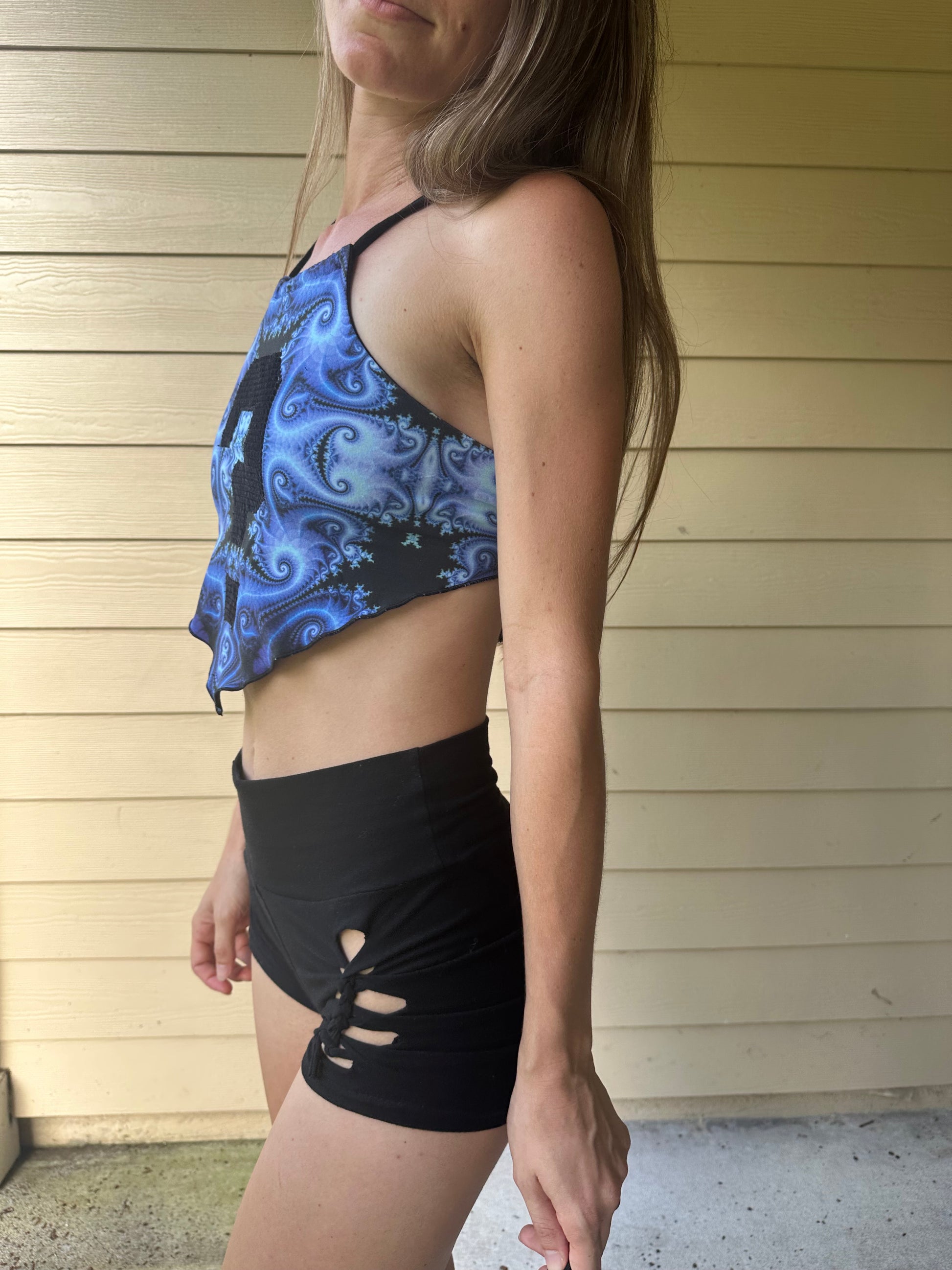 Blue Dream (XS-M) Pixie Halter - TeraFractal