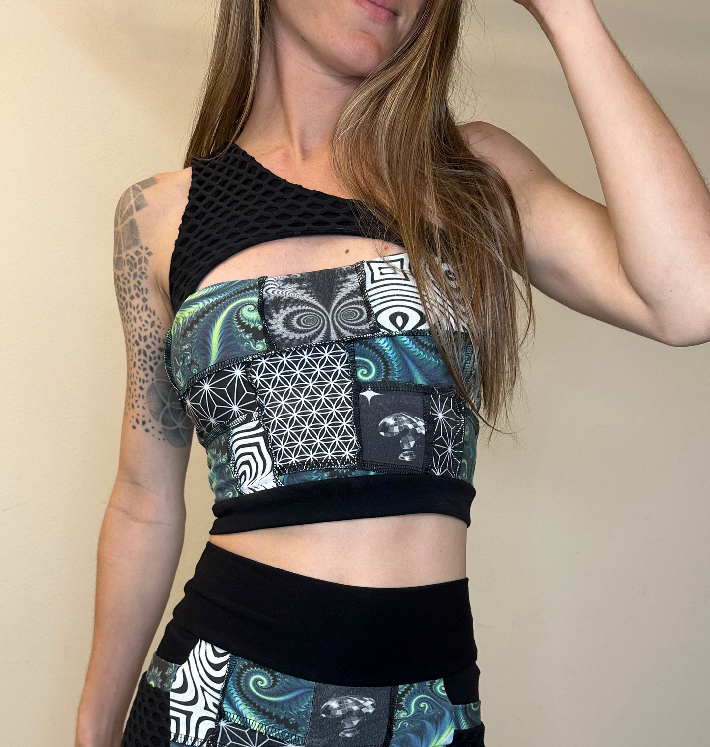 Vexel (XS) Patchwork Tank Top - TeraFractal