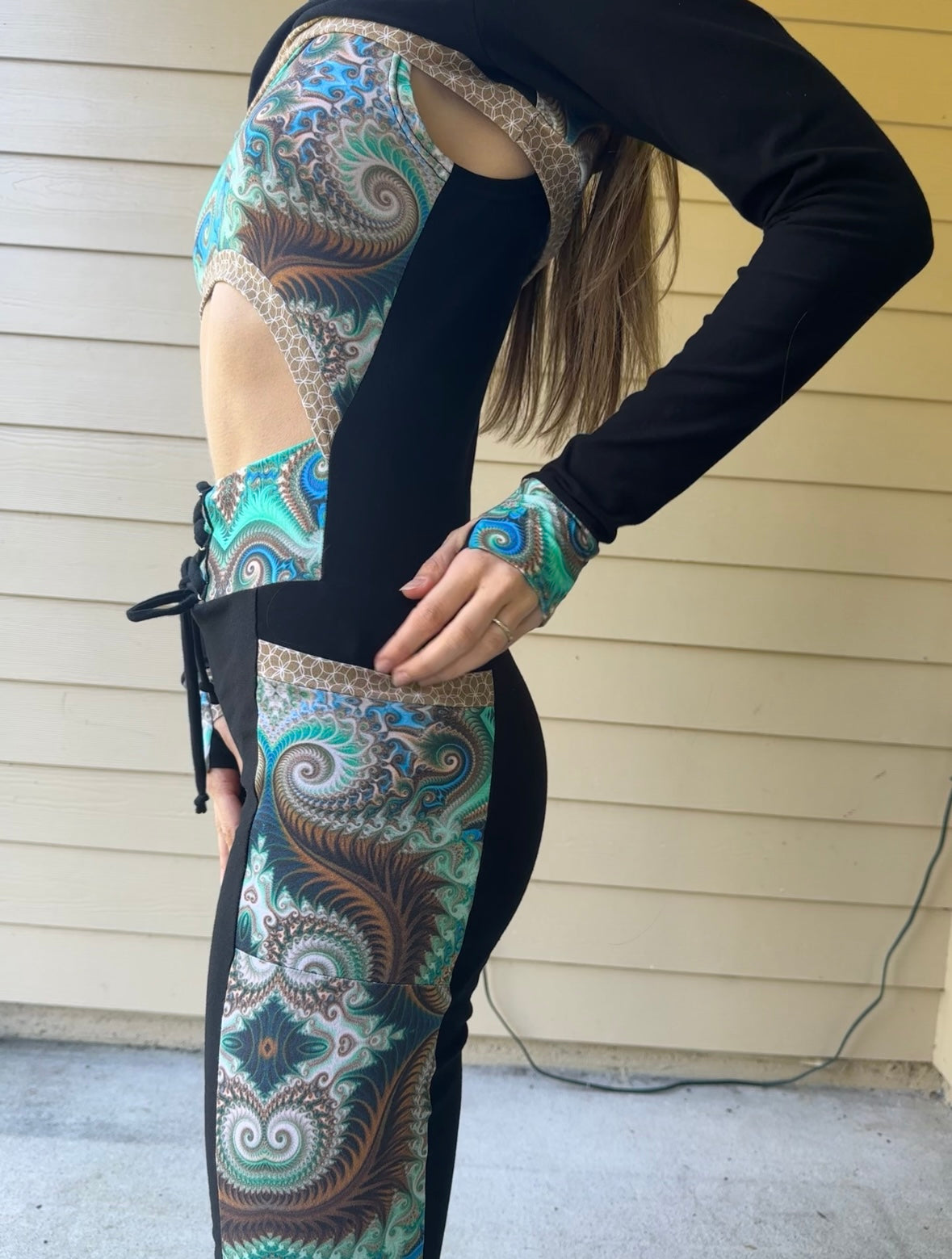 Sea Siren (M) Jumpsuit - TeraFractal