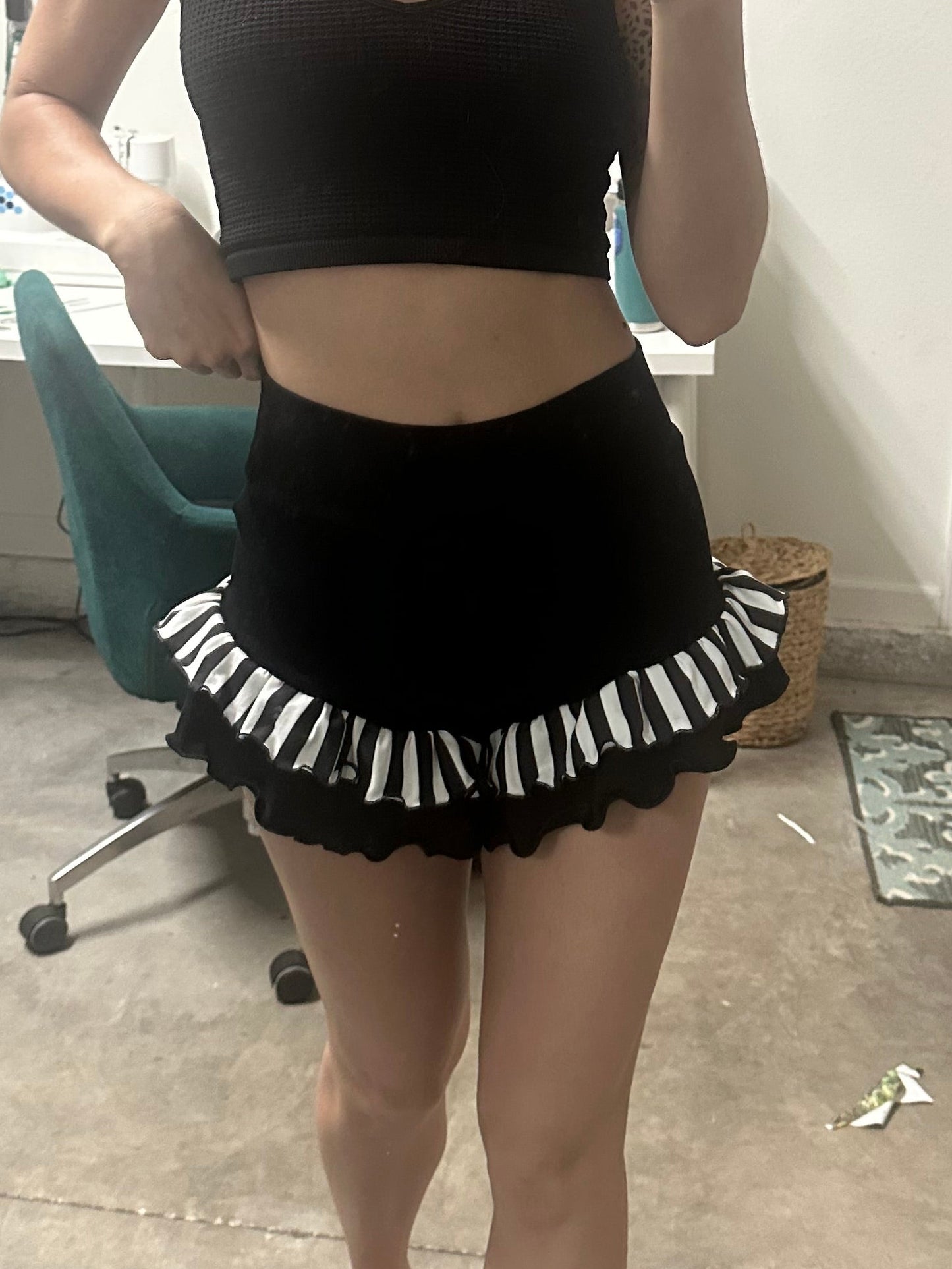 Double Ruffle (M) Cheeky Shorts
