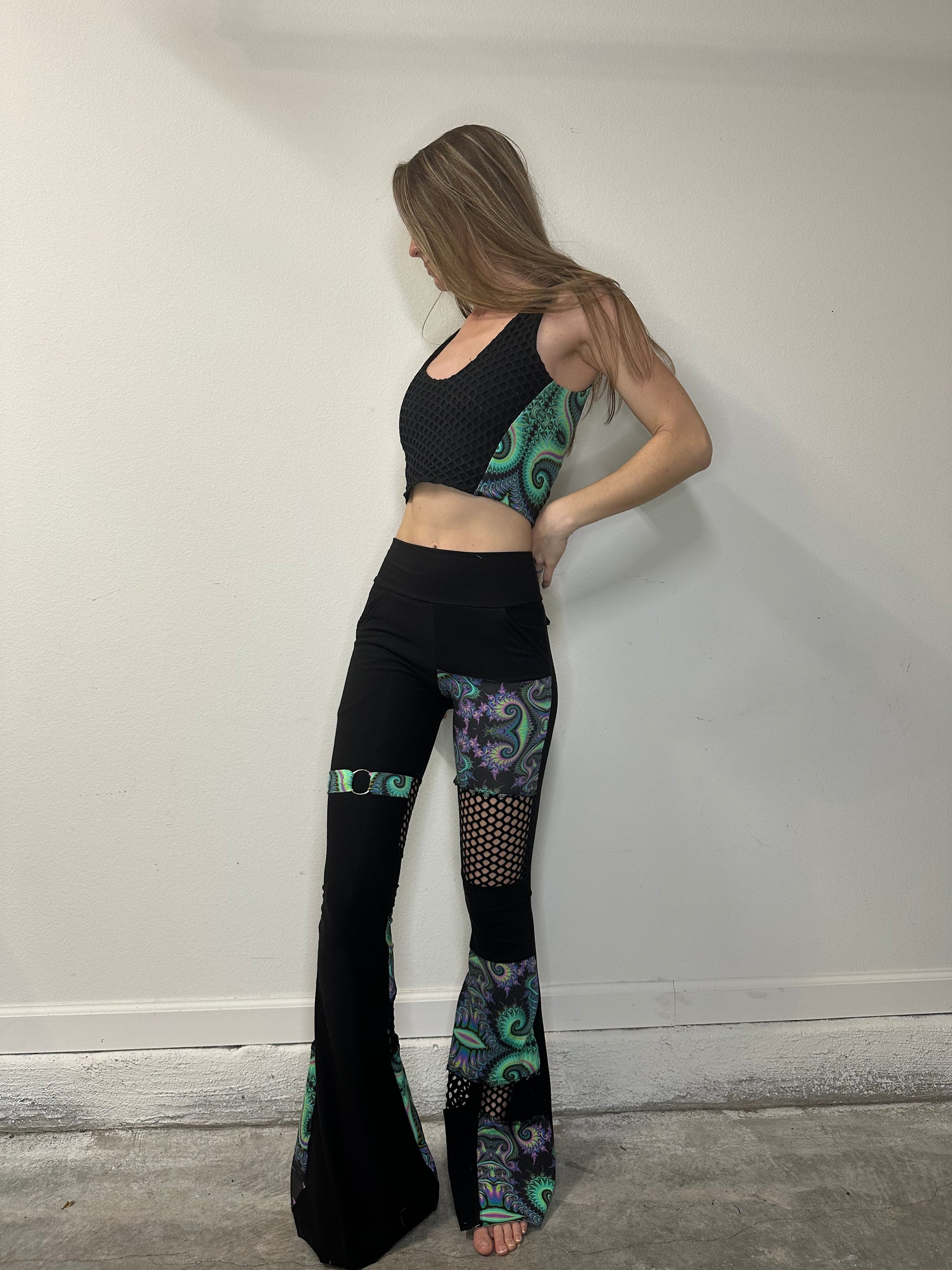 Electric (S) Flare Pants - TeraFractal