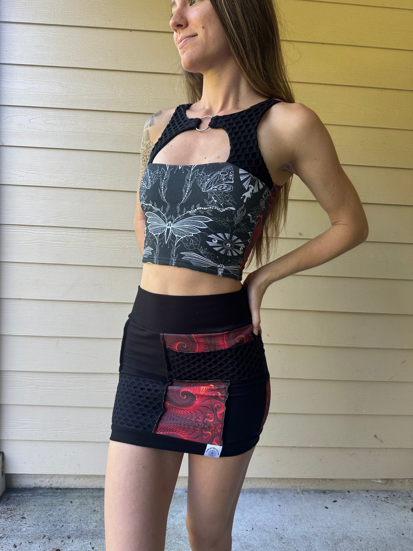 Devised (S/M) Mini Skirt - TeraFractal