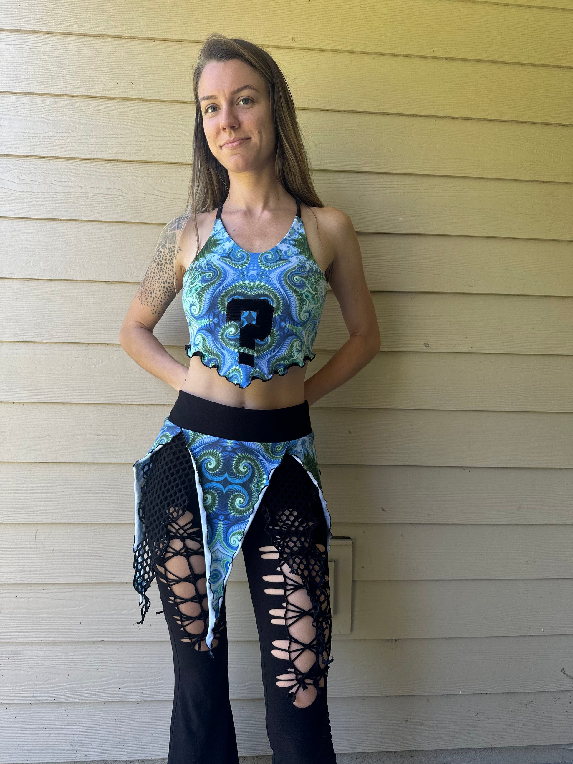 Algae (L/XL) Pixie Skirt - TeraFractal