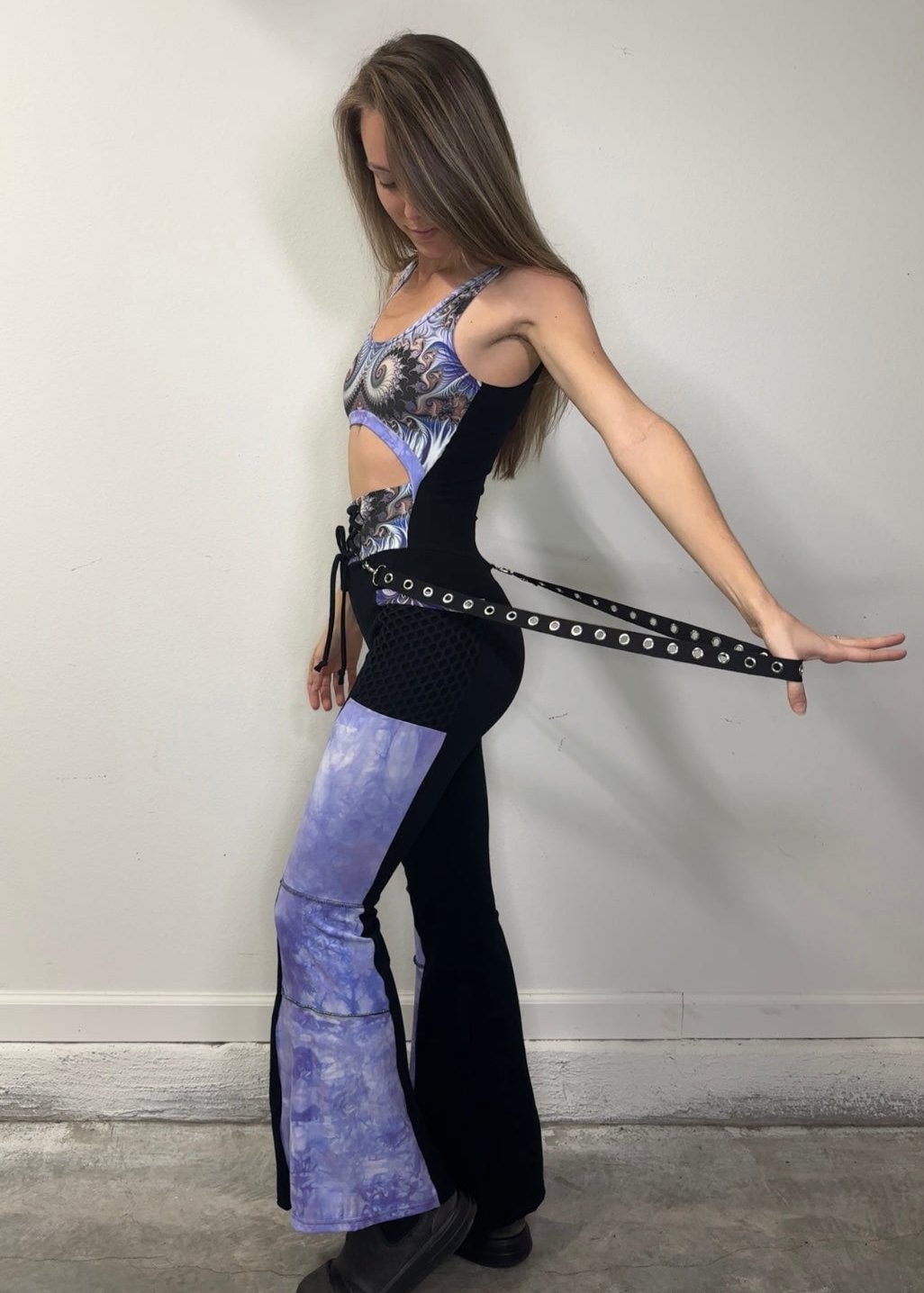 Orchid Swirl (S) Jumpsuit - TeraFractal