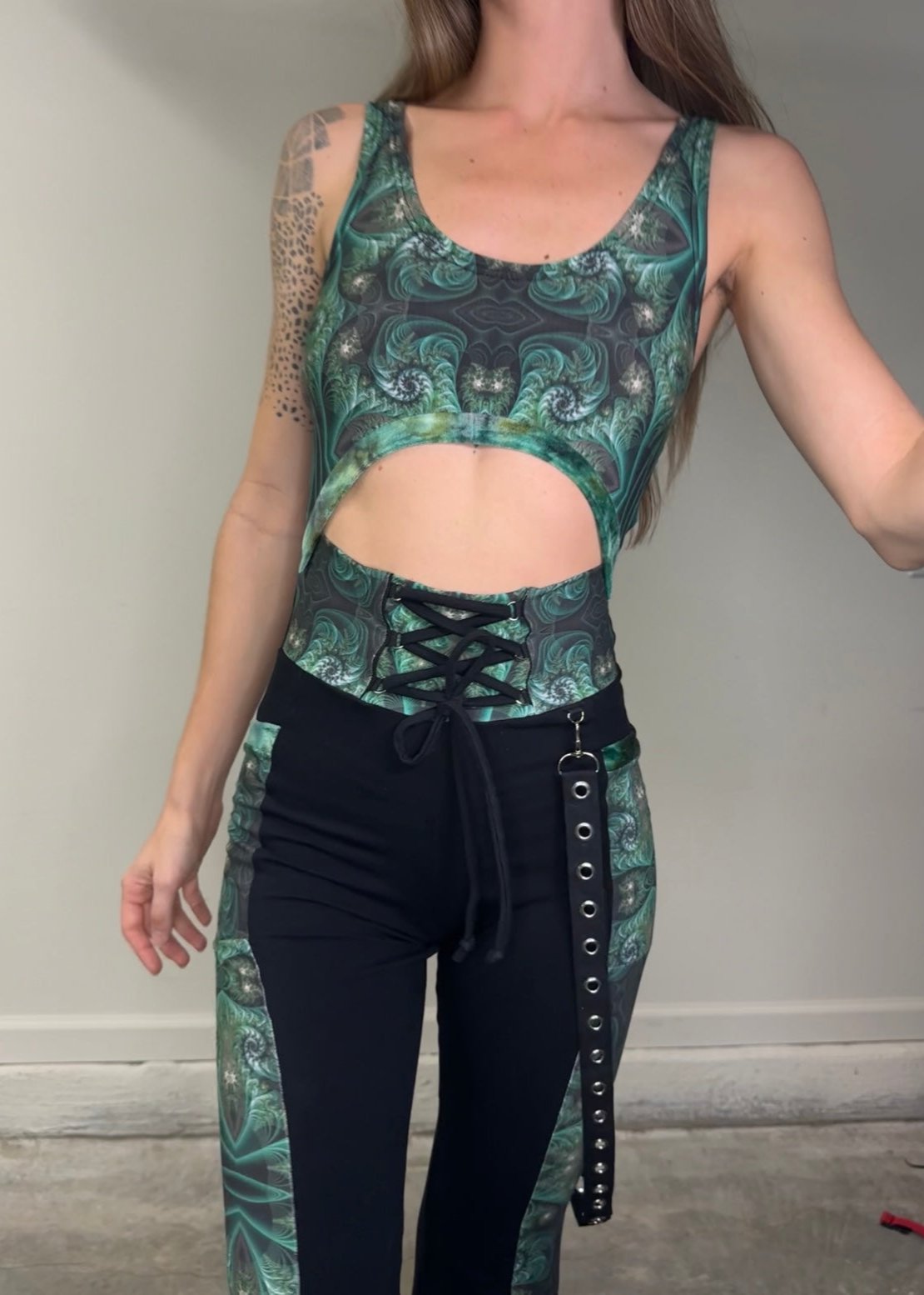 Meadow Matrix (M) Jumpsuit - TeraFractal