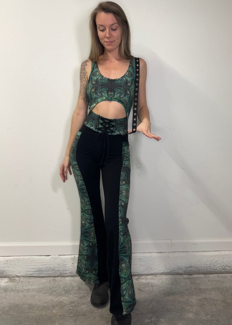 Meadow Matrix (M) Jumpsuit - TeraFractal