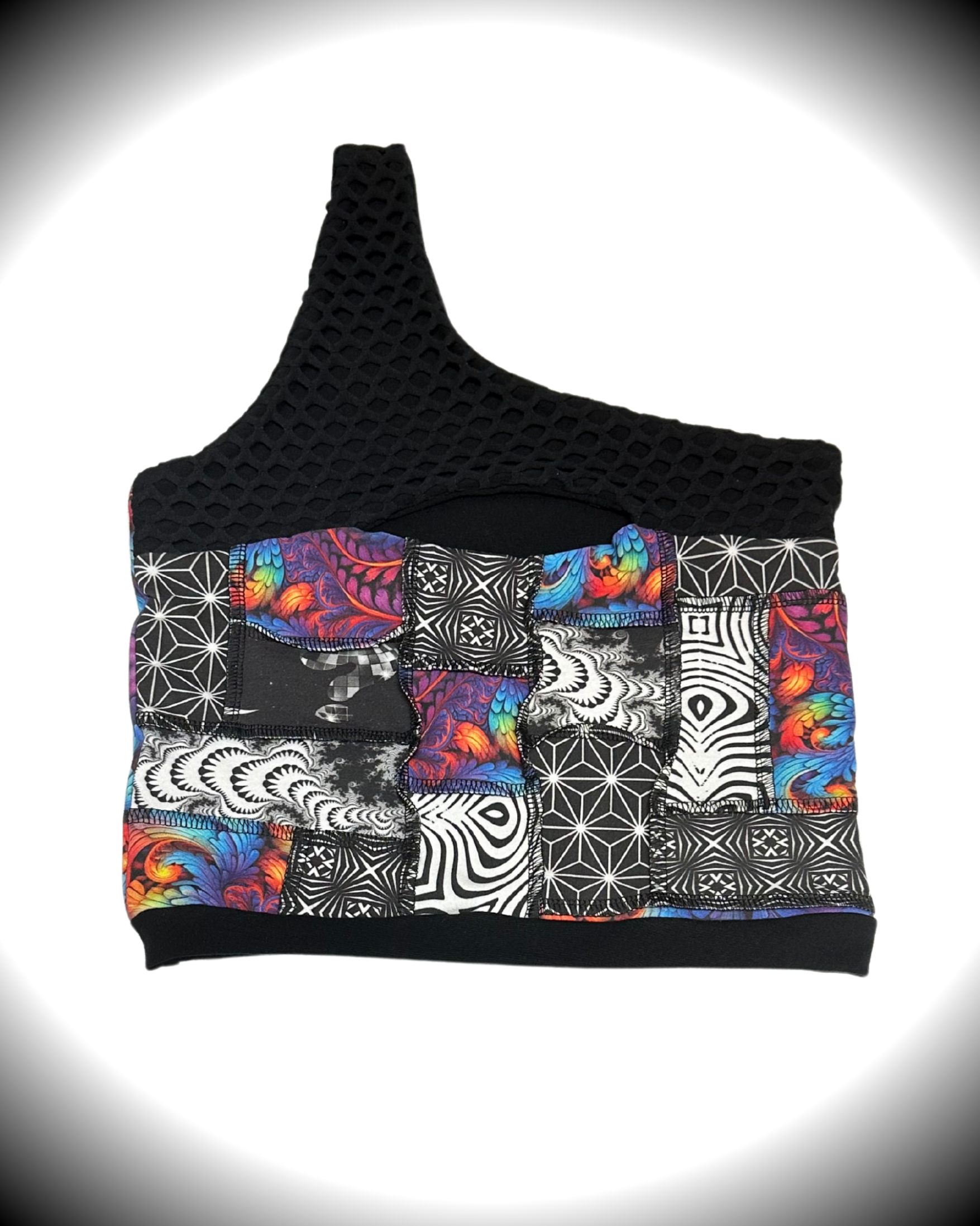 MTO Patchwork One Shoulder Tank - TeraFractal