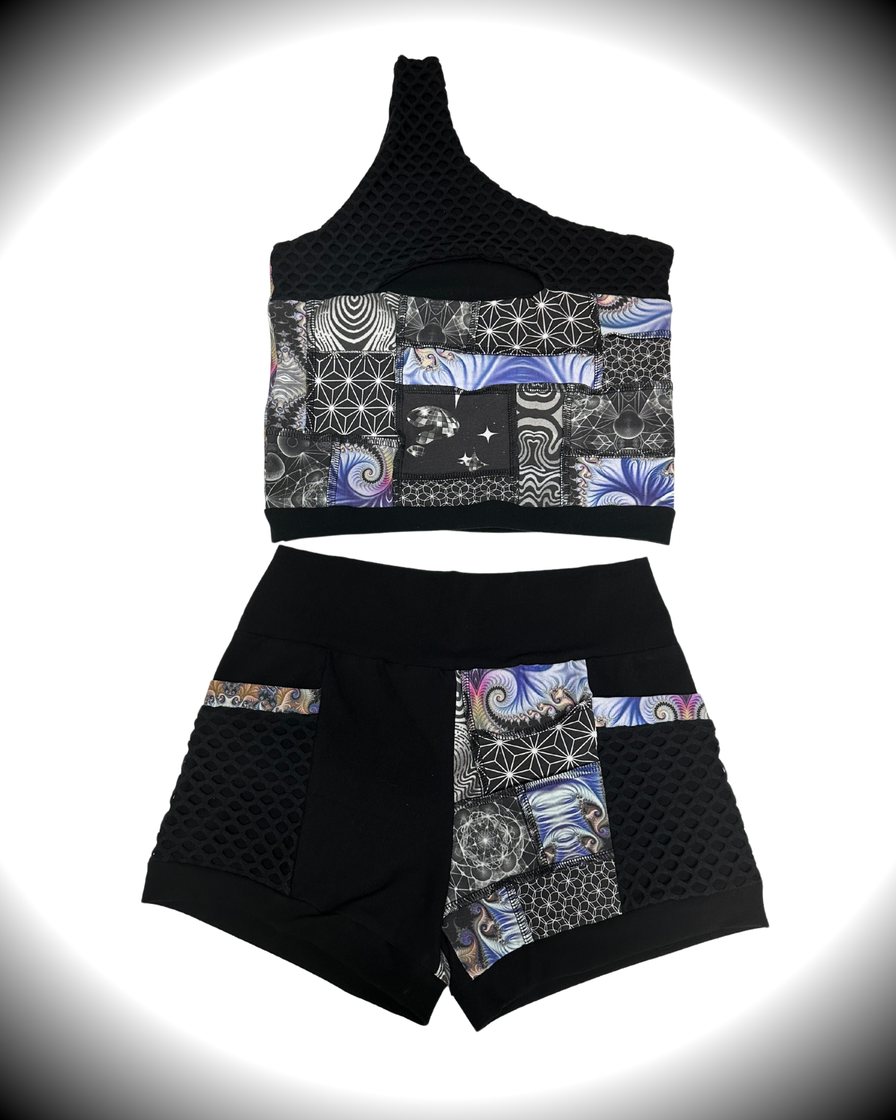 Seraph (M) Patchwork Shorts - TeraFractal