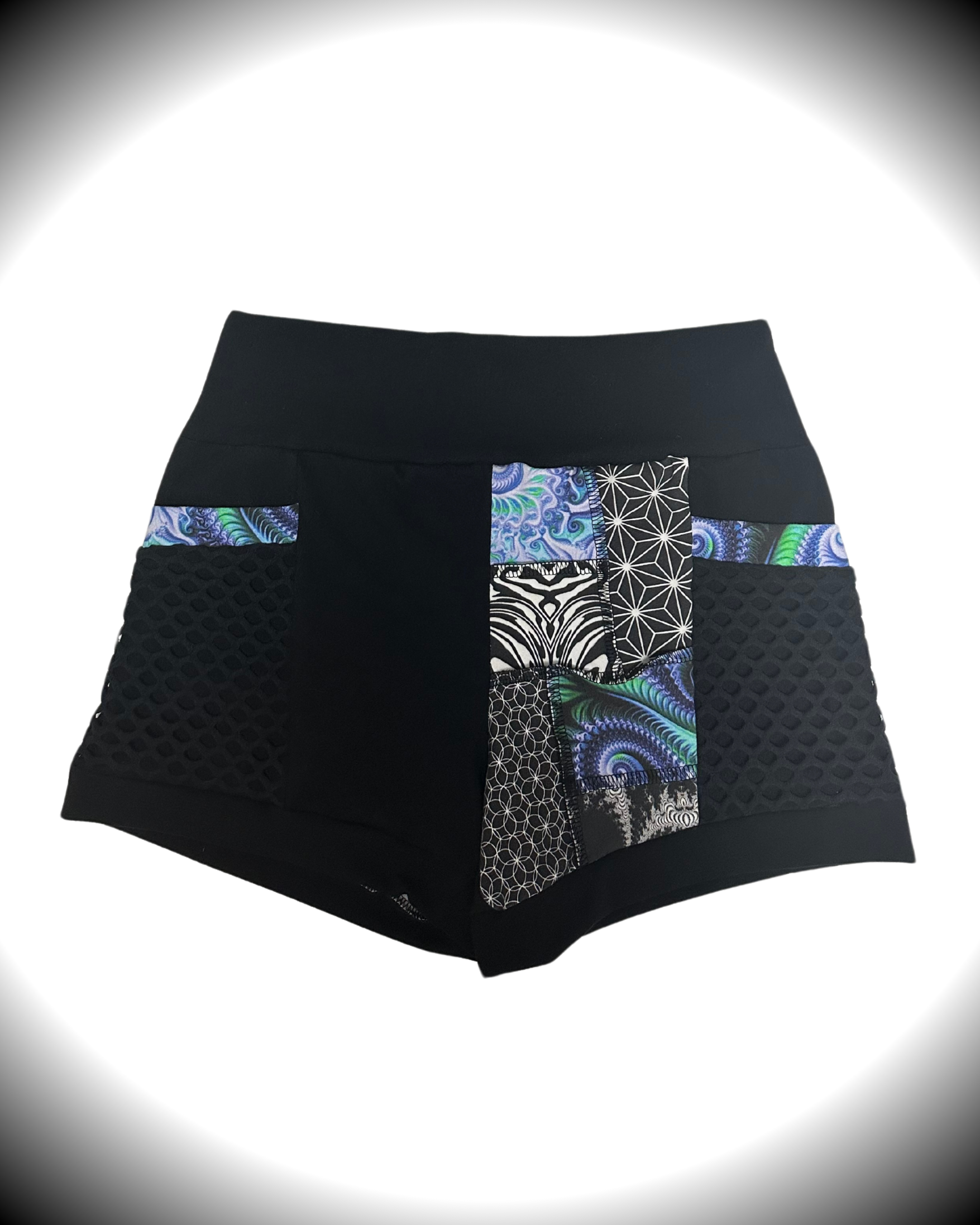 Mire (LG) Patchwork Shorts - TeraFractal