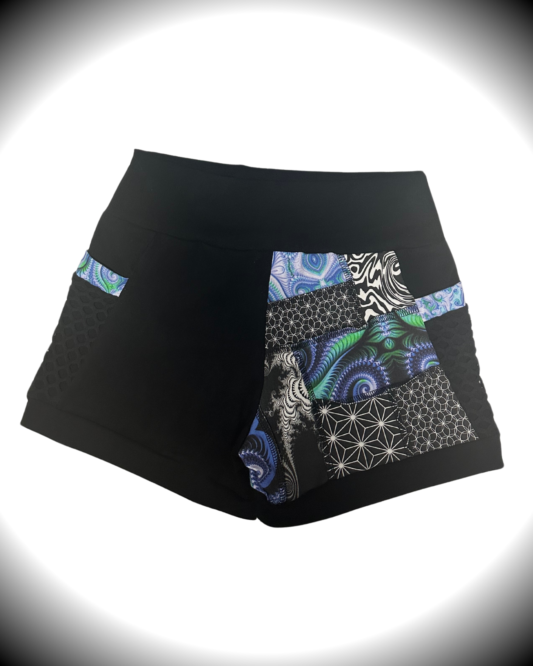 Mire (LG) Patchwork Shorts - TeraFractal