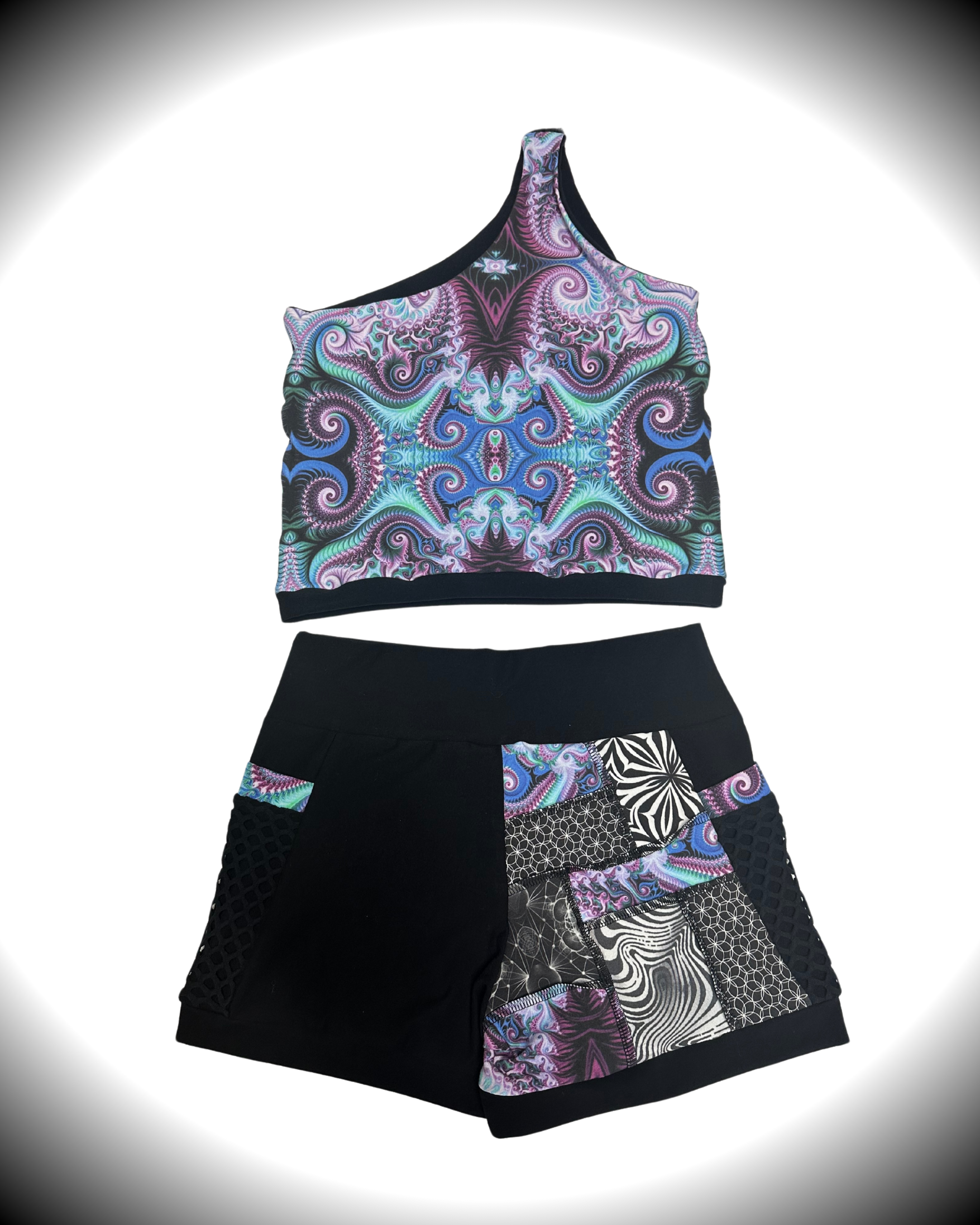 Dreamsicle (XL) Patchwork Tank Top - TeraFractal