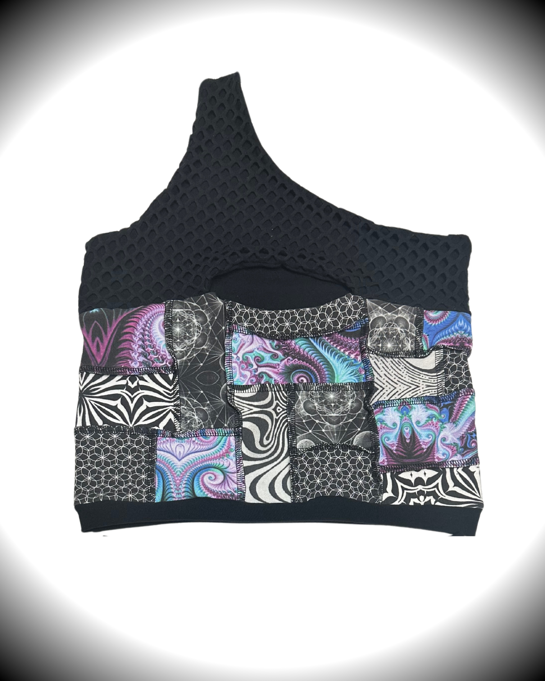 Dreamsicle (XL) Patchwork Shorts - TeraFractal