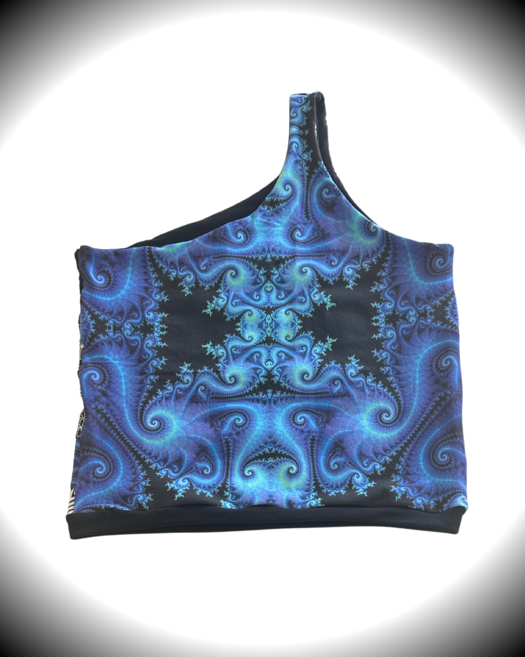 Blue Dream (2XL) Patchwork Pocket Shorts - TeraFractal