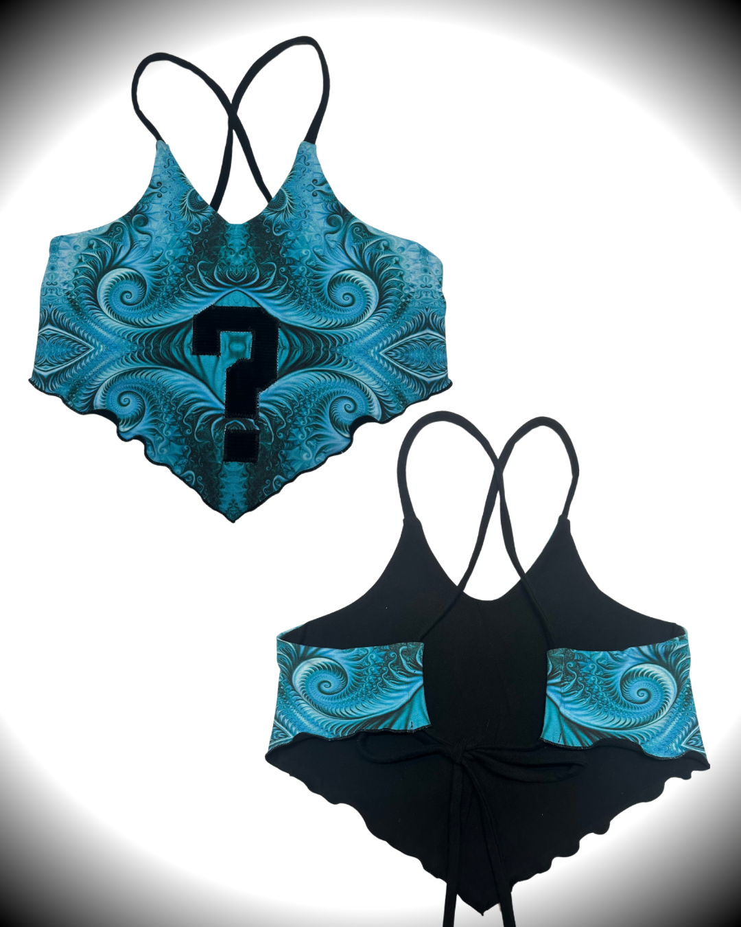 Blue Ice (L/XL) Pixie Tank - TeraFractal