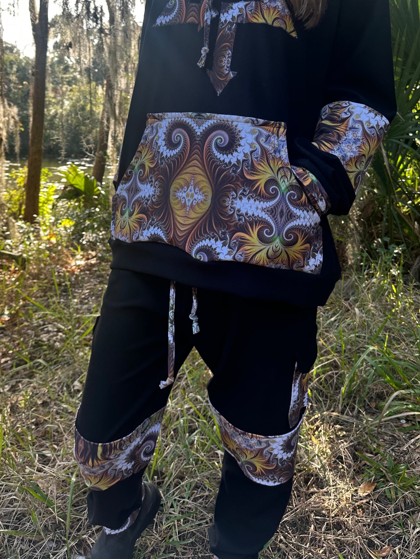 Unisex OTT Bamboo Fleece Joggers (fits up to 42in waist) - TeraFractal