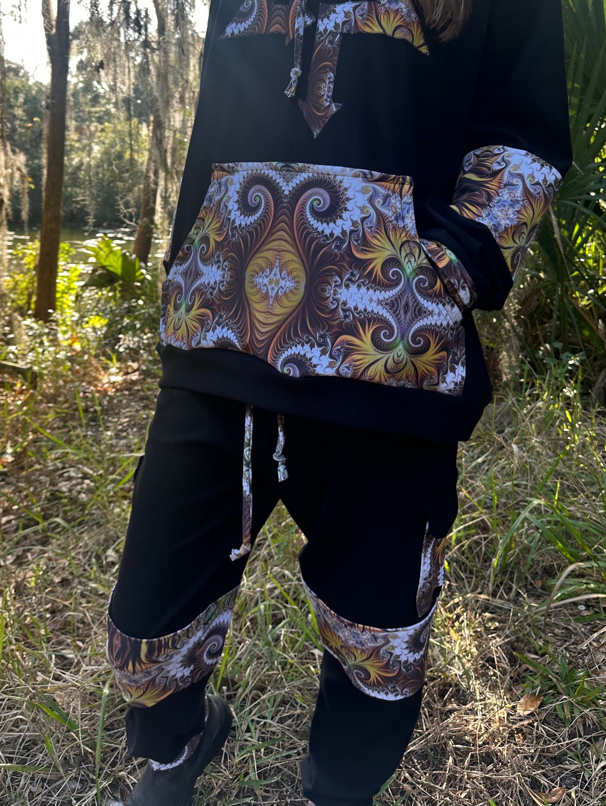 Unisex OTT Bamboo Fleece Joggers (fits up to 42in waist) - TeraFractal