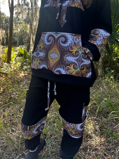 Unisex OTT Bamboo Fleece Joggers (fits up to 42in waist) - TeraFractal