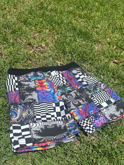 MTO Men’s Patchwork Shorts - TeraFractal