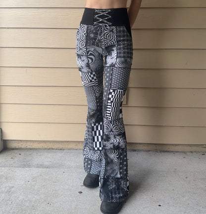 B&W (M) Patchwork Flares