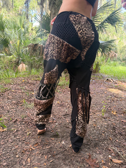 Minky Leopard Harem Pants ( not fire safe )