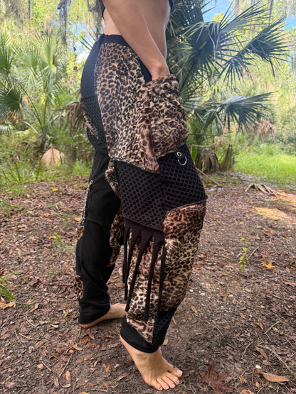Minky Leopard Harem Pants ( not fire safe )