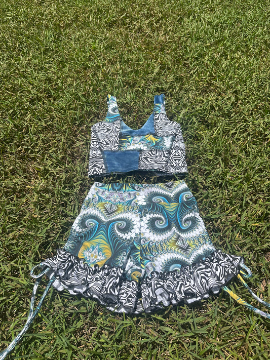 Static Surge (XS) Ruffle Set - TeraFractal