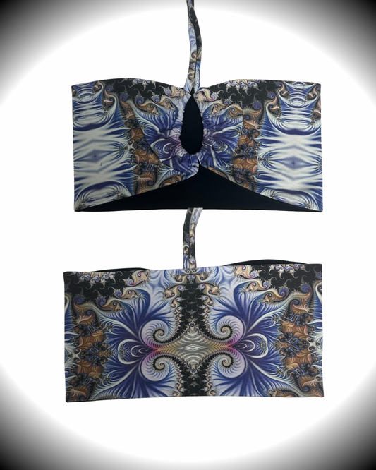 Orchid (XS) Tie Tube Top - TeraFractal