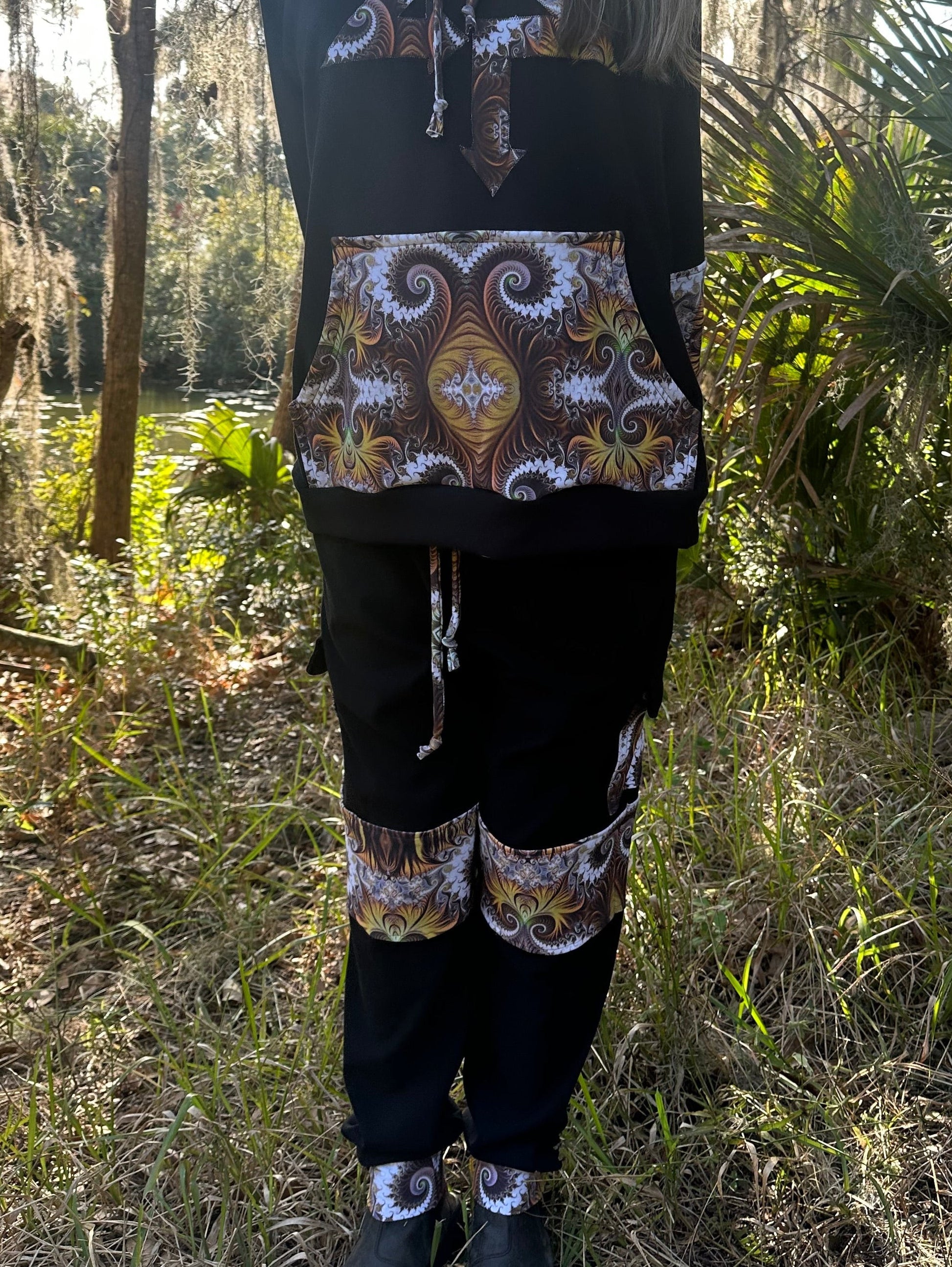 Unisex OTT Bamboo Fleece Joggers (fits up to 42in waist) - TeraFractal