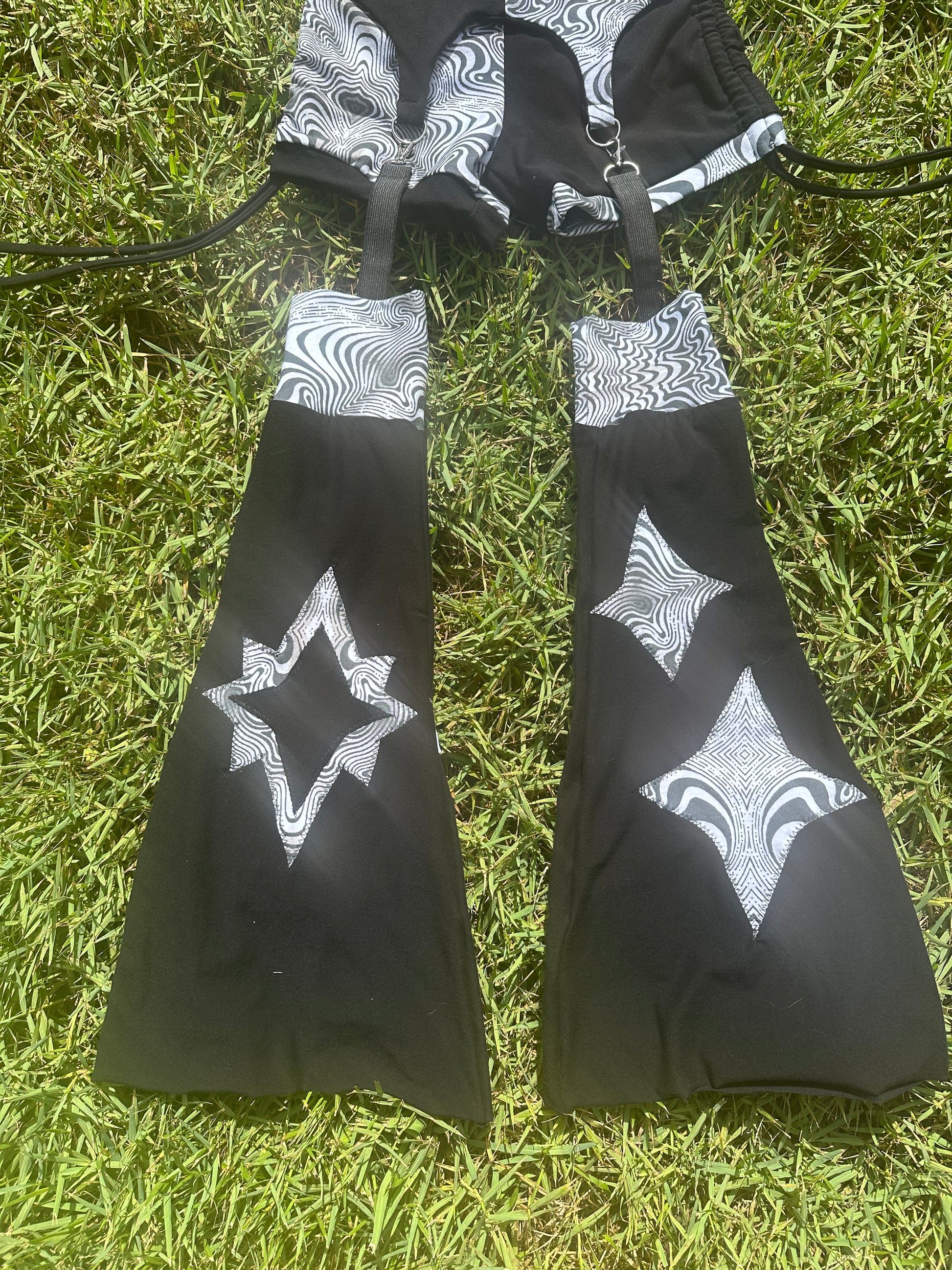Enter the Void (S) 3 Piece Garter Set - TeraFractal