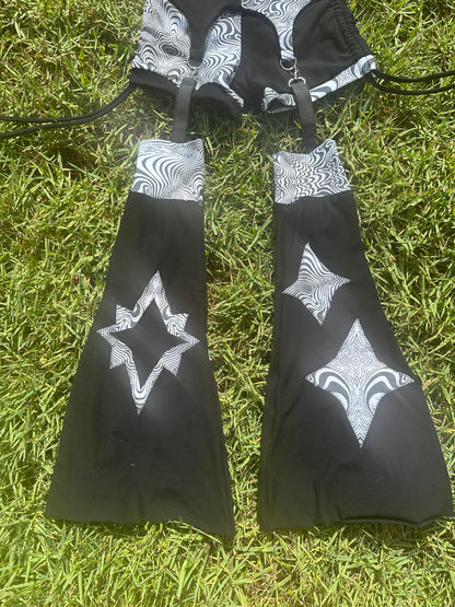 Enter the Void (S) 3 Piece Garter Set - TeraFractal