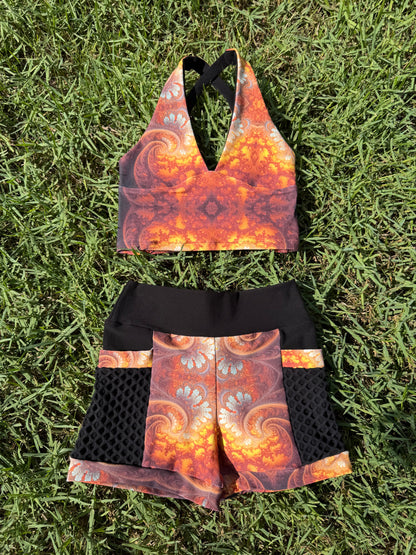 Gilded (S) Cross Back Set - TeraFractal