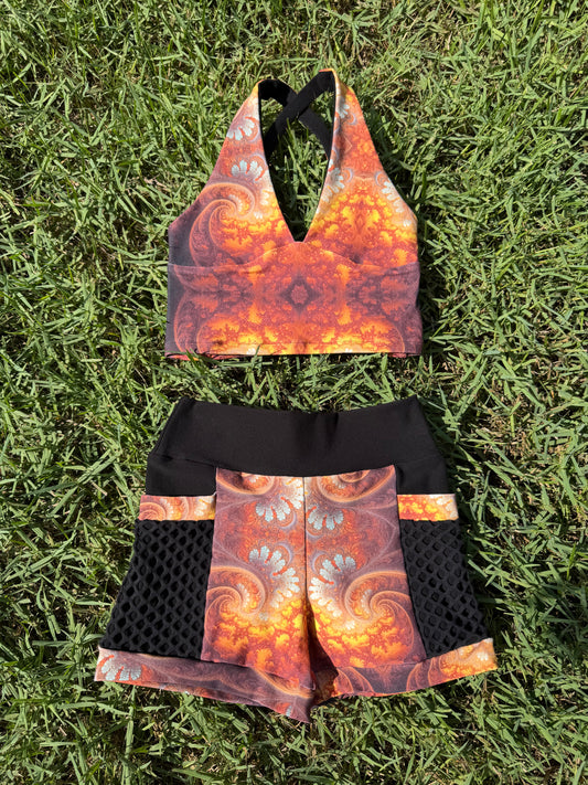 Gilded (S) Cross Back Set - TeraFractal