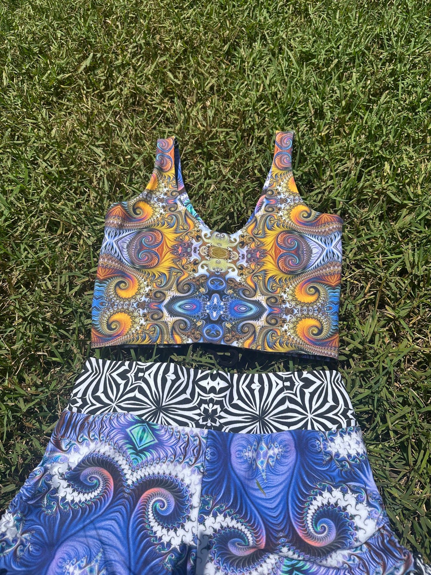 Celestial Tide (M) Ruffle Set - TeraFractal