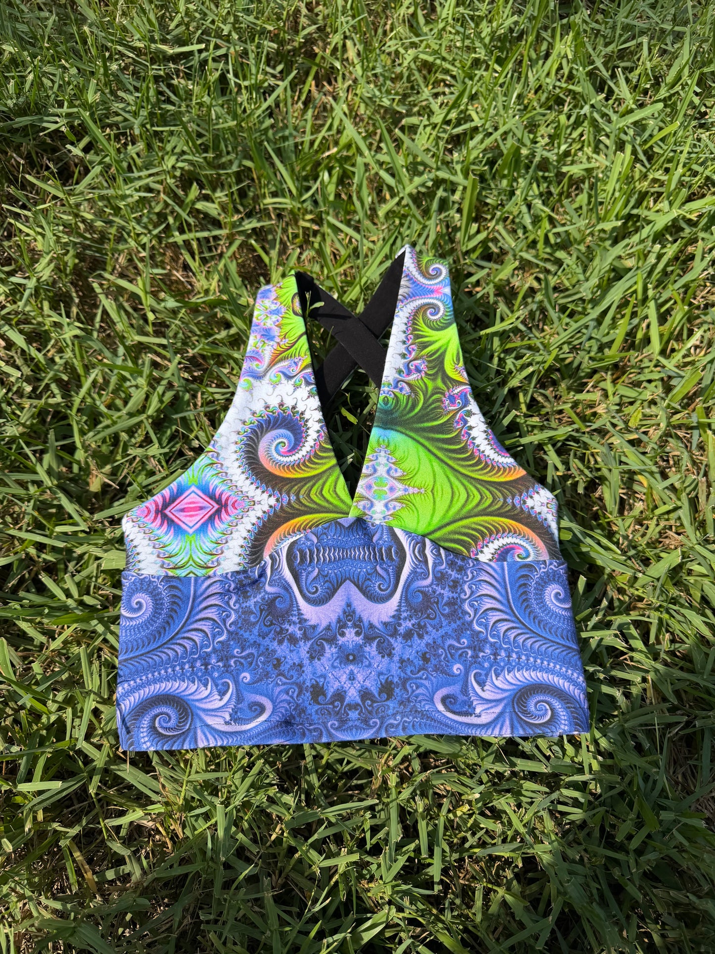 (XS) Crossed Back Tank - TeraFractal