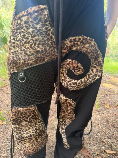 Minky Leopard Harem Pants ( not fire safe )