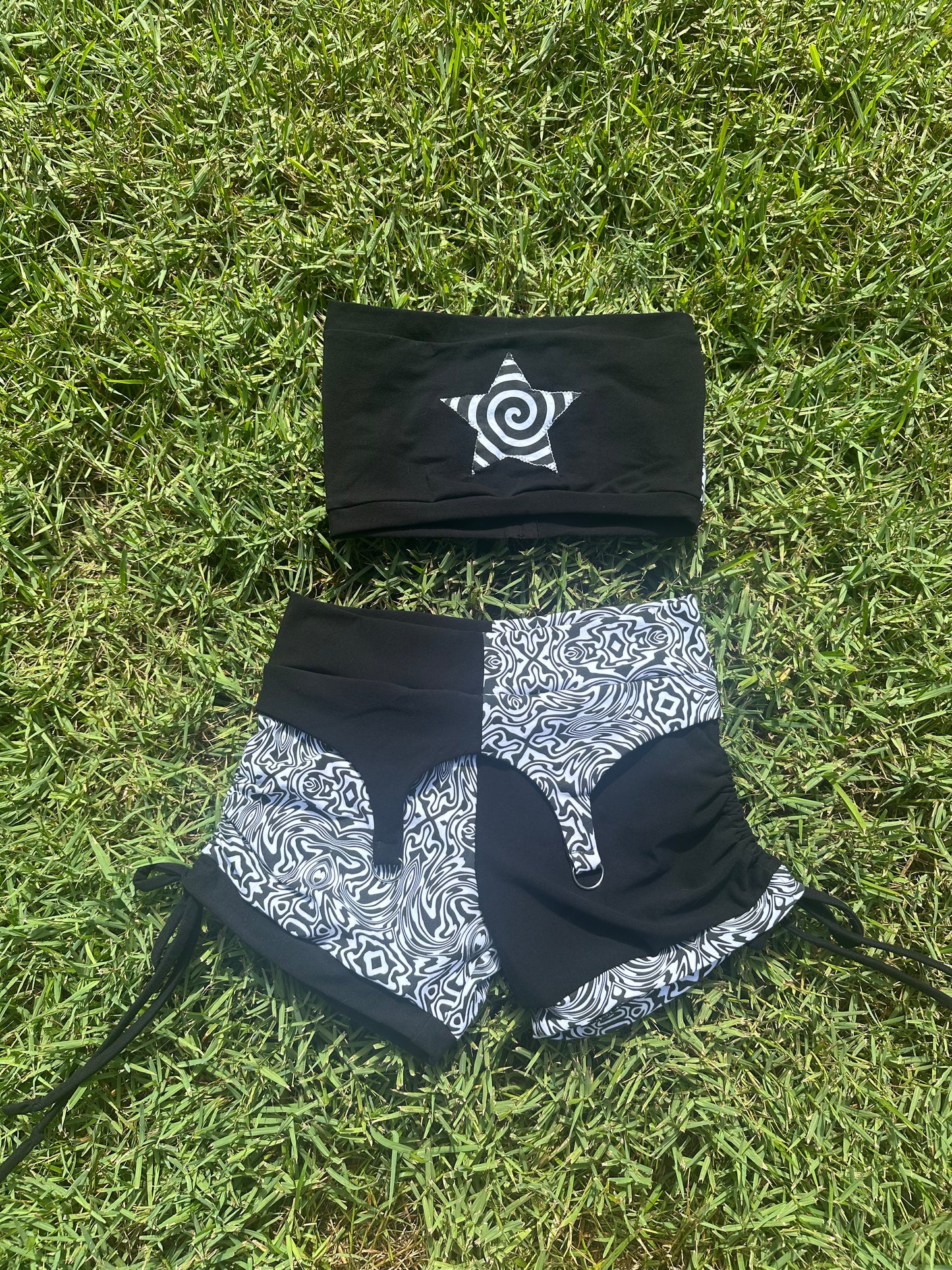 Swirled (XL) 3 Piece Garter Set - TeraFractal