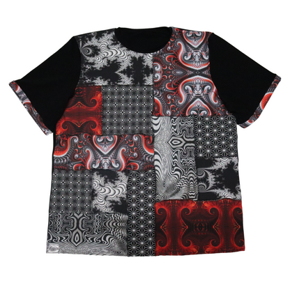 Devised XL Patchwork Tee - Unisex Tipper Edition - TeraFractal