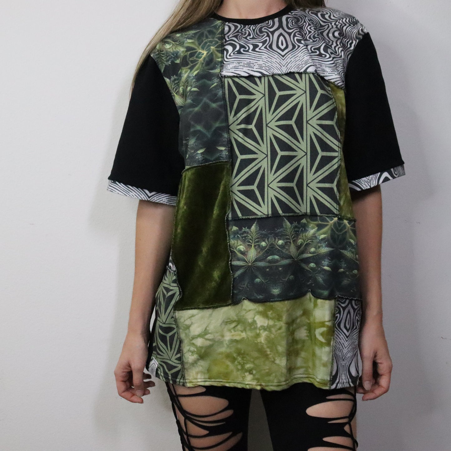 Green Bean LG Patchwork Tee - Unisex Tipper Edition - TeraFractal